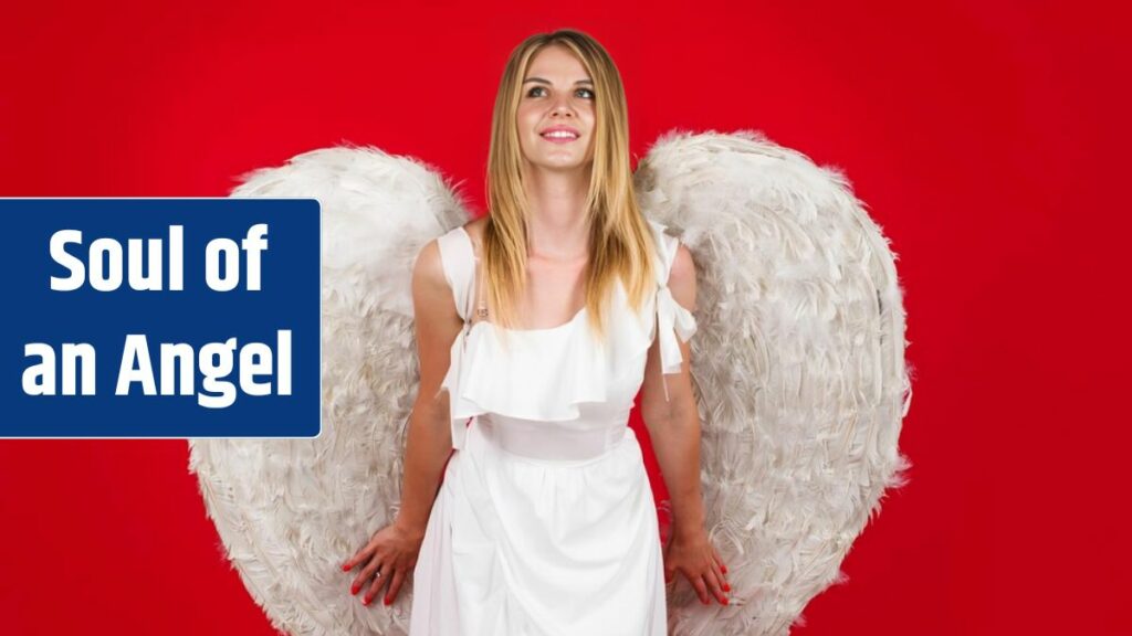 Valentines angel girl smiling woman with white wings cute valentine day cupid.